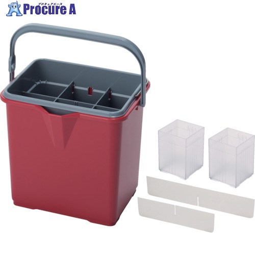 テラモト 仕切付きバケツ2エンジ アウターバケツ用仕切板セット CE-447-102-6 1個 ■▼119-4943 【送料都度見積】