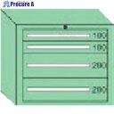 OS デラックス重量キャビネット 間口811×奥行557×高さ681mm(若草色) DX605 1台 ■▼136-7357 ※個人宅様送り不可