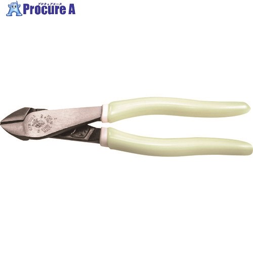 KLEIN ニッパ 偏芯タイプ 220mm 蓄光タイプ D200028GLW 1丁 ▼195-2003【代引決済不可】