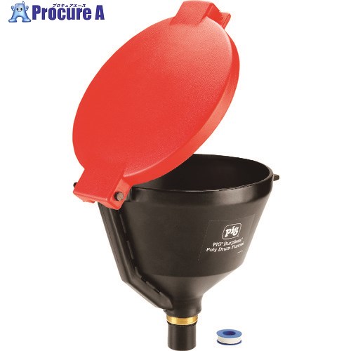 pig ポリバープレスファンネル 赤 DRM1680-RD 1個 ■▼199-3089