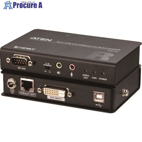 ATEN USB DVI HDBaseT ミニKVM エクステンダー (1920×1200＠100 m) CE611 1台 ■▼201-5290