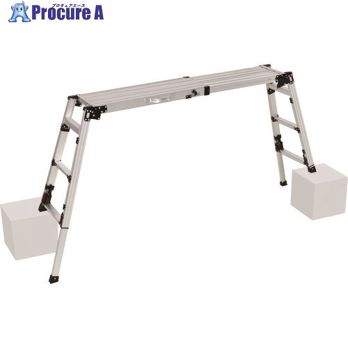 PiCa 四脚アジャスト式足場台 上部操作タイプ“スタッピー” DXP-S120A 1台 ■▼216-8924【代引決済不可】