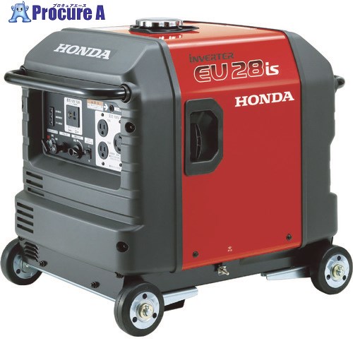 HONDA 正弦波インバーター搭載発電機 2.8kVA(交流/直流)セル付/車輪付 EU28IS1JNA3 1台 ◇▼451-5218※車上渡し