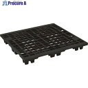 NPC 輸出梱包用プラスチックパレットEX-1111 ネスティングスキッド 黒 EX-1111-BK 1枚 ■▼463-4667【代引決済不可】【送料都度見積】