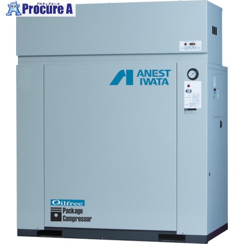 アネスト岩田 レシプロコンプレッサ(パッケージ・オイルフリータイプ) 60Hz 吐出圧力0.7〜0.85MPa CFP07CF-8.5M6 1台 ■▼833-8795【代引決済不可】