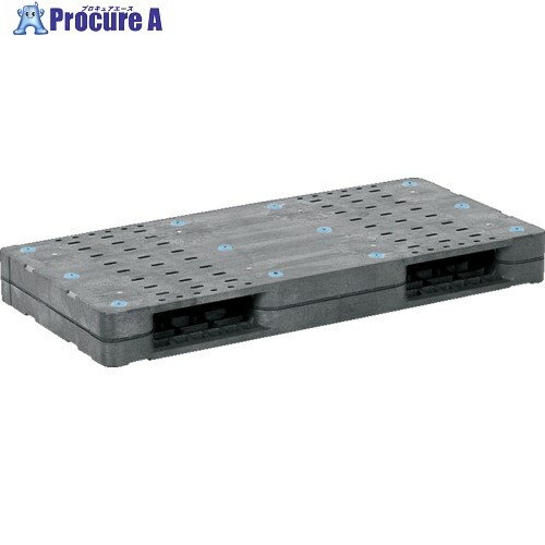 サンコー プラスチックパレット 806110 R-511F-2 グレー SK-R-511F-2-GL 1枚 ■▼198-2063【代引決済不可】【送料都度見積】