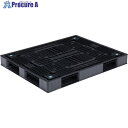 サンコー リサイクルプラスチックパレット 816319 D4-1114黒 SK-D4-1114-BK 1枚 ■▼198-2080【代引決済不可】【送料都度見積】