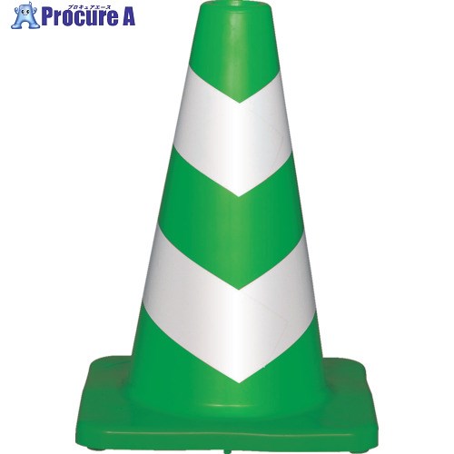 サンコー ソフトスコッチコーン300H 8Y0122 緑/白 8Y0122 1個 ■▼201-2831 【送料都度見積】