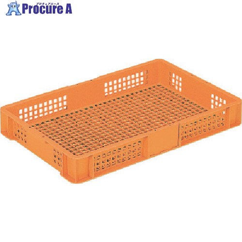 サンコー メッシュコンテナ スタッキングコンテナー 102402 サンテナーB#20-2 23.2L オレンジ オレンジ SKB20-2 O 1個 ■▼217-3133【代引決済不可】【送料都度見積】