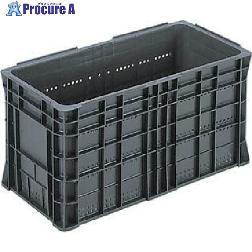 サンコー スタッキングコンテナー 105403 サンテナーB#60F-1 グレー SKB60F1 GY 1個 ■▼217-4760【代引決済不可】【送料都度見積】