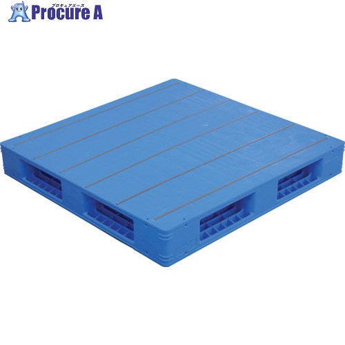 サンコー プラスチックパレット 840087 LX-1111R4-3青 SK-LX-1111R4-3-BL 1枚 ■▼217-5311【代引決済不可】【送料都度見積】