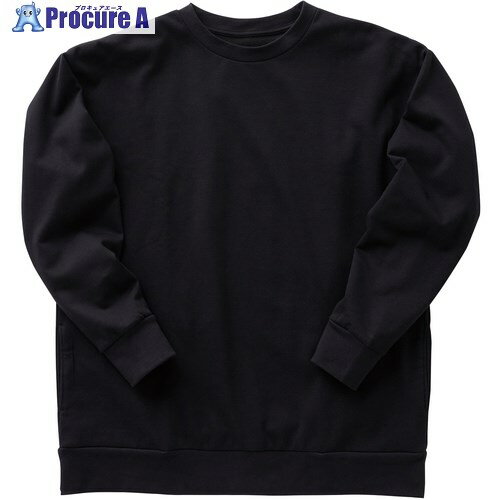 おたふく FUBAR コットンエアサンド スウェットシャツ FB-101-BK-M 1枚 ■▼535-0820 【送料都度見積】※個人宅様送り不可