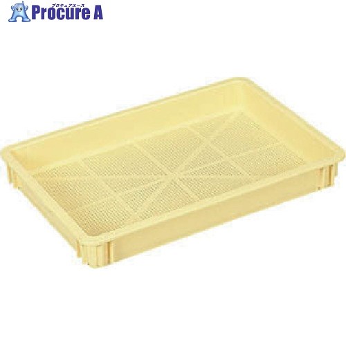 サンコー 水産業界向けスタッキングコンテナー 101120 フィッシュコンテナーB(底面アミ目) クリーム SKFB C(クリーム) 1個 ■▼217-5305【代引決済不可】【送料都度見積】