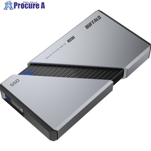 BUFFALO PC向け USB4(Gen3x2)対応 High-End ポータブルSSD SSD-PE1.0U4-SA 1個 ■▼683-6349 【送料都度見積】