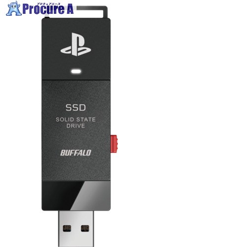 BUFFALO PlayStation#5 公式ライセンス商品 ポータブルSSD スティック SSD-SAO1.0U3-B 1個 ■▼684-4005 【送料都度見積】