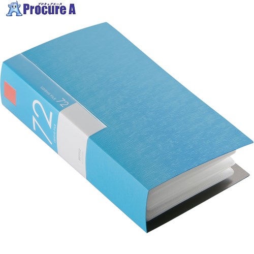 BUFFALO CD/DVDファイル ブックタイプ 72枚収納 BSCD01F72BL 1個 ■▼687-8084 【送料都度見積】