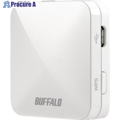 BUFFALO 無線LAN親機 11ac/n/a/g/b 433/150Mbps WMR-433W2-WH 1個 ■▼688-1340 【送料都度見積】