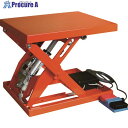 TRUSCO テーブルリフト150kg 電動Bねじ式 DC24Vバッテリー専用 520×630 HDL-L1556R-D2 1台 ■▼160-5424