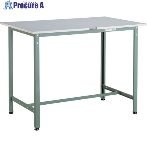 TRUSCO 軽荷重立作業台(300kg)HAE型 900X600XH900 基本タイプ グリーン色 HRAE-0960 (リノリュームバリテンバン) 1台 ■▼240-8121【代引決済不可】
