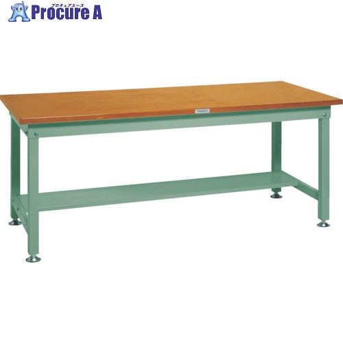 TRUSCO 中荷重作業台(1200kg)HW型 1500X900XH740 基本タイプ グリーン色 緑 HW-1509 GN(グリーン) 1台 ■▼240-9275【代引決済不可】