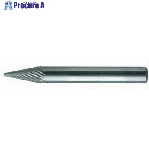 MRA 超硬バー HDシリーズ 形状:テーパー(スパイラルカット) 刃長12mm HD5C06S (シャンク 6MM) 1本 ■▼523-2775 【送料都度見積】