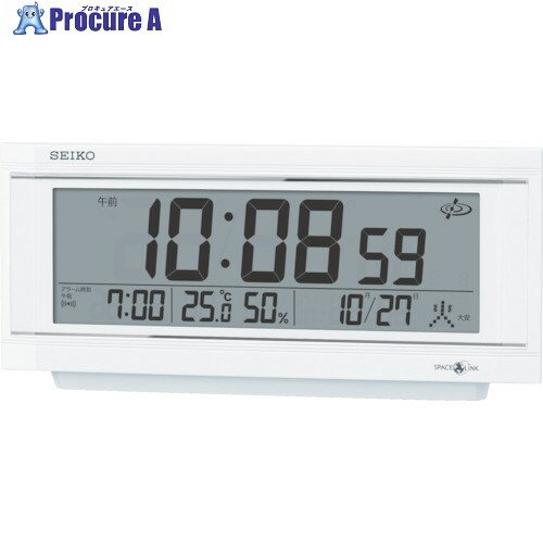 SEIKO スペースリンク置時計 GP501W 1個 ▼820-2479【代引決済不可】