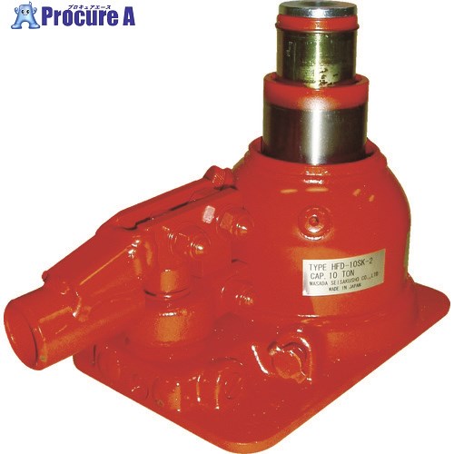 MASADA 二段式油圧ジャッキ(超低床式) 10トン HFD-10SK-2 1台 ▼856-2325