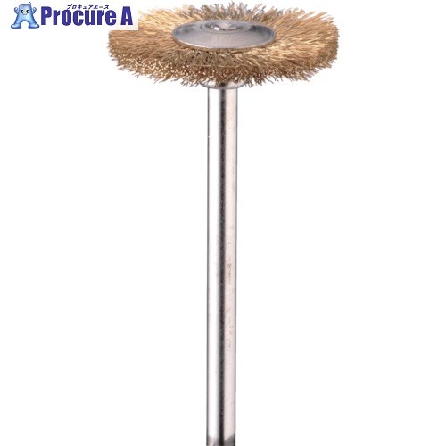 Minimo 金属ブラシ ホイール 真鍮 φ10 (10本入) FC5101 1パック ▼856-8820