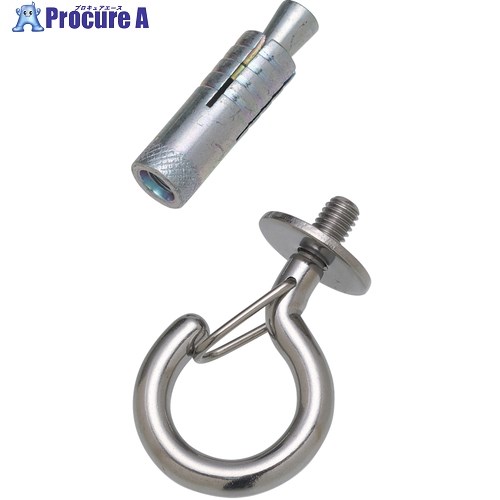 水本 吊金具(ボルトタイプ) ステンレス ボルトフック(カットアンカー付) フックの長さ33mm B-1496 1個 ..