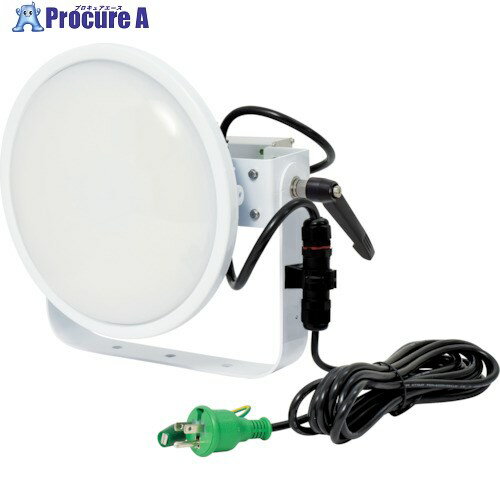 NICHIDO ハイスペックハイディスク100W 電源装置一体型 昼白色 アーム式投光器型 乳白ワイド L100V2-D-HMW-50K-N 1台 ■▼162-2078