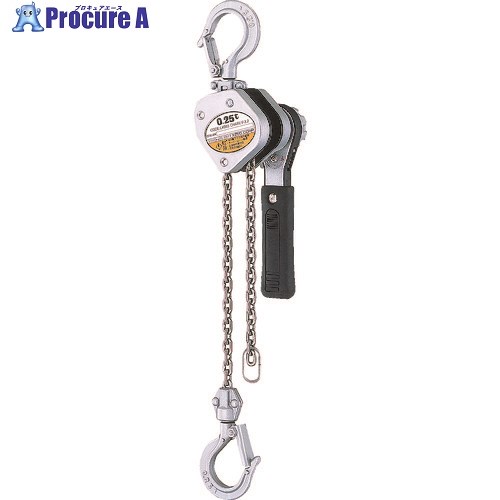 KITO キトーレバーブロックLX 定格荷重250kg 標準揚程1m LX003 (250KG-1M) 1台 ▼242-5785【代引決済不可】