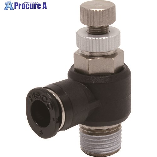 PISCO スピードコントローラ エルボ メーターアウト制御チューブ6ネジR1/8 JSC6-01A 1個 ▼290-8263【代引決済不可】