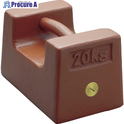 ViBRA M1RF-20K:鋳鉄製枕型分銅 20kg M1級 M1RF-20K 1個 ▼392-4467【代引決済不可】※車上渡し