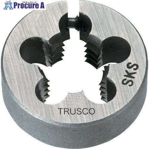 TRUSCO 左・アジャスタブル丸ダイス 38径 M6X1.0 (SKS) LT38D-6X1.0 1個 ▼401-8919【代引決済不可】