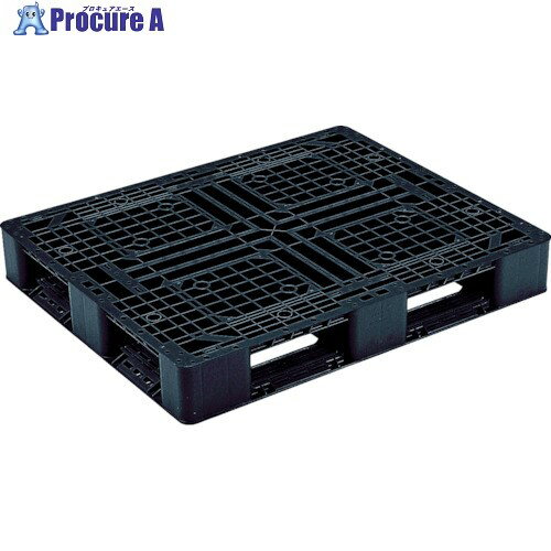 RISU リサイクルパレット 455624 J-D4・1109片面四方差 黒 J-D4-1109 BK 1枚 ■▼458-1415 【送料都度見積】