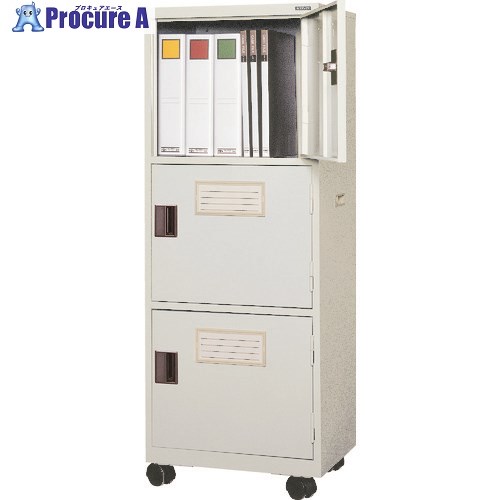光葉 キャスター付保管庫“フリーボックス” 450×350×1188 3マス IC-43 1台 ■▼458-7383