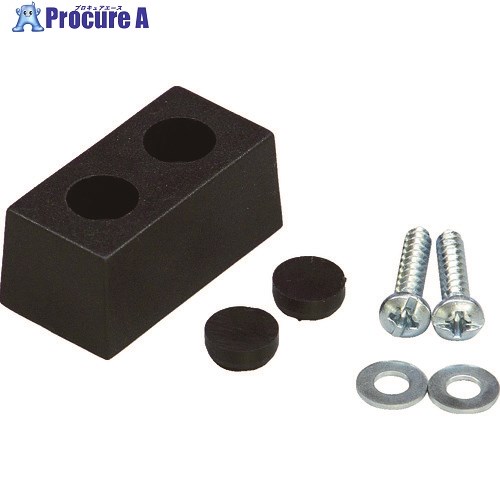 光 戸当りクッション 角型 黒 KFYT351-1 1個 ▼780-6345【代引決済不可】