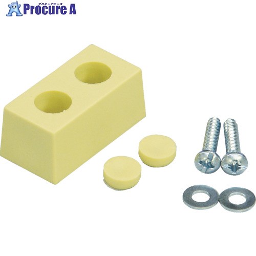 光 戸当りクッション 角型 うす茶 KFYT351-3 1個 ▼780-6361【代引決済不可】