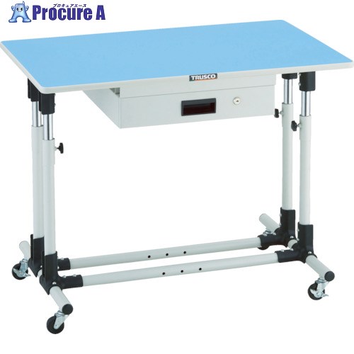 TRUSCO ジャスト 750X600XH700-950 引出 車輪付 JMW-7560CUDK1 1台 ■▼819-5134