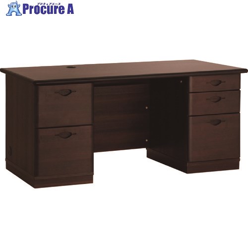 IRIS 応接家具 両袖机 KCMKV-1675DW 1台 ■▼835-9333 【送料都度見積】