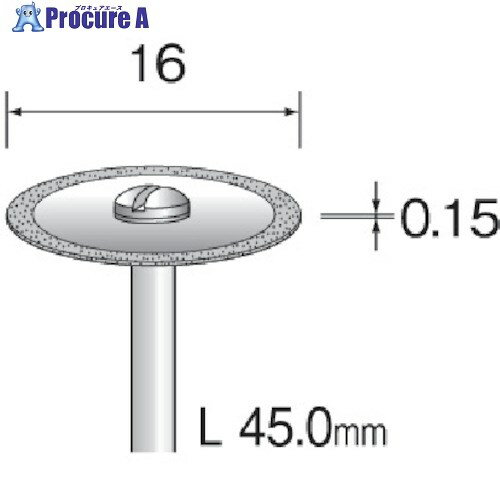 Minimo 電着ダイヤモンドカッティングディスク Φ16 MC1211 1本 ▼852-7880