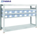 TRUSCO スチール製中量ボルトレス棚 M3型 樹脂透明引出付 W1800×D471×H1200 小×2・大×12 M3-4655-C2D12 1台 ◇▼85...