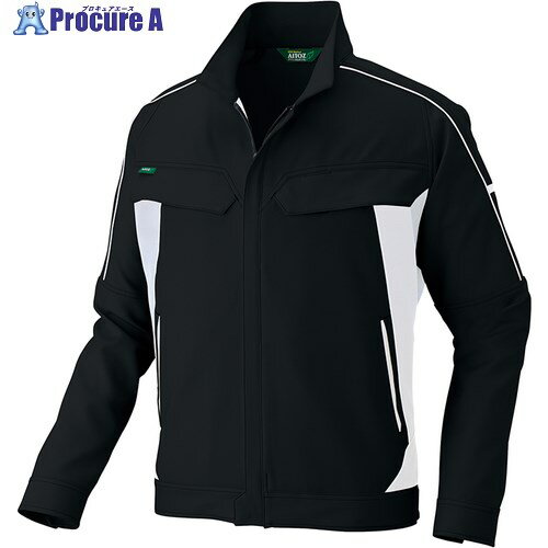 アイトス 長袖ストレッチブルゾン(エコワーカーストレッチ男女兼用)AZ1902 ブラック LL AZ1902-010-LL 1着 ■▼688-8558【代引決済不可】【送料都度見積】