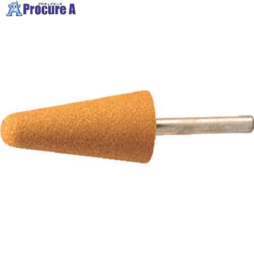 TRUSCO 軸付砥石WA 傘型 Φ25X幅50X軸6 #60 5本入 MO-740P 1パック ▼126-6713【代引決済不可】