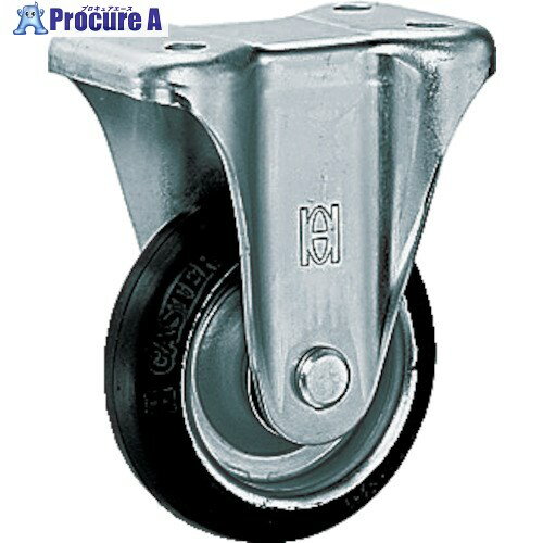 OH プレスキャスターKタイプ中荷重用 固定(ベアリング入り)ゴム車 車輪径150mm OHK-150 1個 ▼137-5814【代引決済不可】 ●YA513