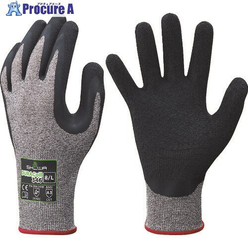 SHOWA 耐切創手袋 NO346 デュラコイル346 グレー Lサイズ NO346-L 1双 ▼160-9711【代引決済不可】