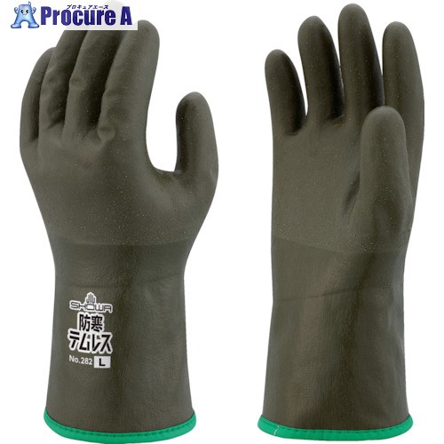 SHOWA 防寒手袋 No282防寒テムレス オリーブグリーン Lサイズ NO282-LOG 1双 ▼337-4831