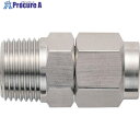 潤工社 ステンレス継手 ニップル(ミリ系列) 4X2.5mm PT1/8 N-4X2.5-PT1/8-SUS 1個 ▼383-0553【代引決済不可】