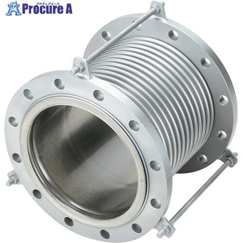 NFK 排気ライン用伸縮管継手 フランジ5K/SS400(接液部SUS) 300A×250L NK-7300/5K-SS400-300A-250L 1本 ..