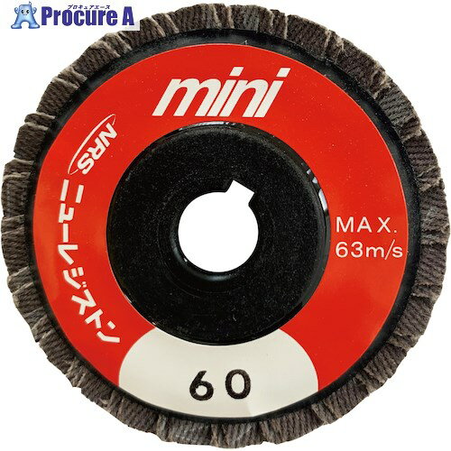 NRS ミニタイプペーパー多羽根ホイール ミニPホイル 58×9.53 A60 MPW58A60 5枚 ▼431-8234【代引決済不可】